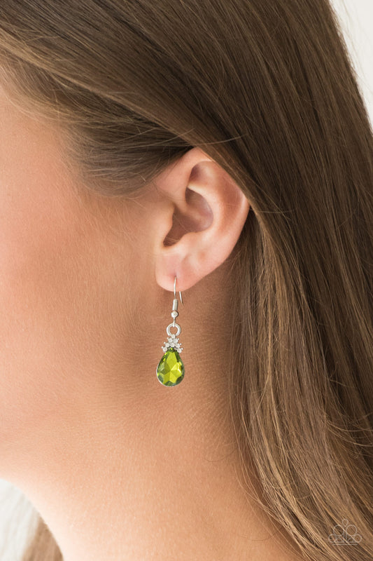 5th Avenue Fireworks - Green Earrings ✨ Paparazzi Accessories