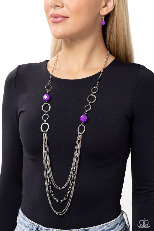 Margarita Masquerades - Purple Necklace ✨ Paparazzi Accessories