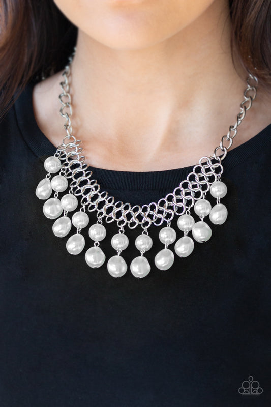 5th Avenue Fleek - White Necklace ✨ Paparazzi Accessories