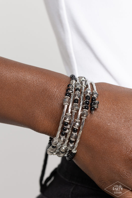Head-Turning Twinkle - Black Bracelet ✨ Paparazzi Accessories
