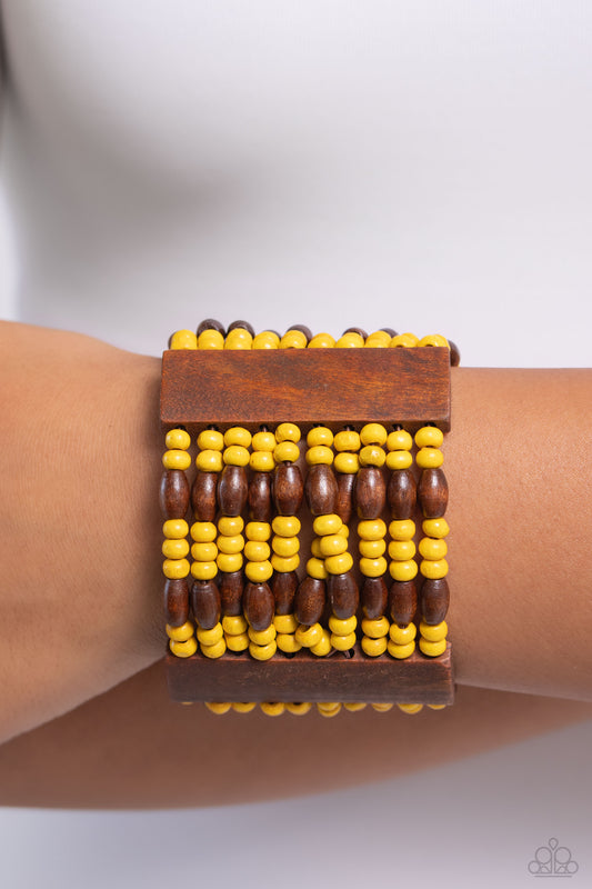 Tropical Takeover - Yellow Bracelet ✨ Paparazzi Accessories