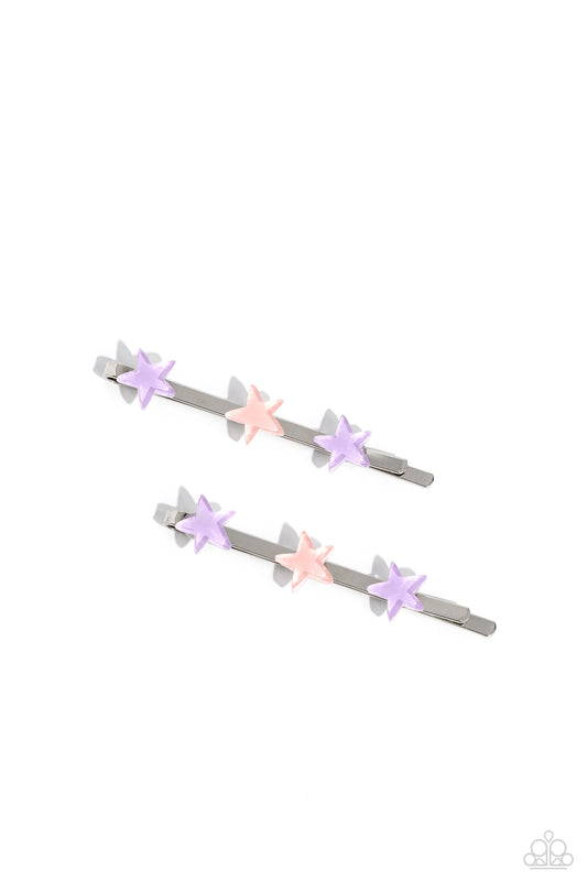 Star-Crossed Cuties - Purple Hair Clip ✨ Paparazzi Accessories