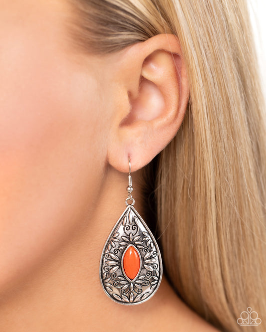 Two PERENNIALS in a Pod - Orange Earrings ✨ Paparazzi Accessories