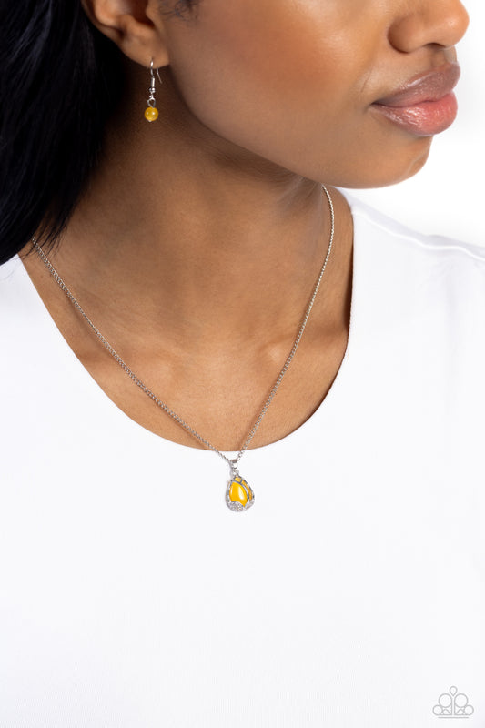 Top-Notch Trinket - Yellow Necklace ✨ Paparazzi Accessories