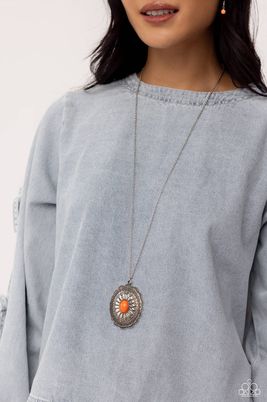 Mojave Mirage - Orange Necklace ✨ Paparazzi Accessories