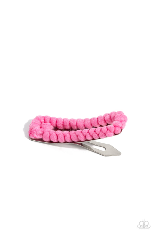 Bubble Gum Bubbly - Pink Hair Clip ✨ Paparazzi Accessories