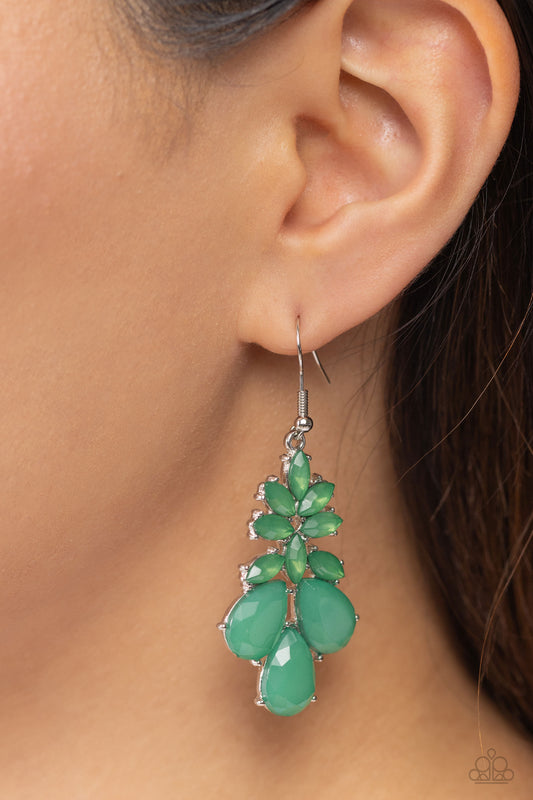 Fashionista Fiesta - Green Earrings ✨ Paparazzi Accessories