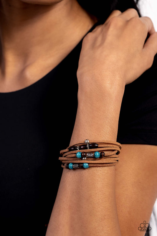Absolutely WANDER-ful - Blue Bracelet ✨ Paparazzi Accessories