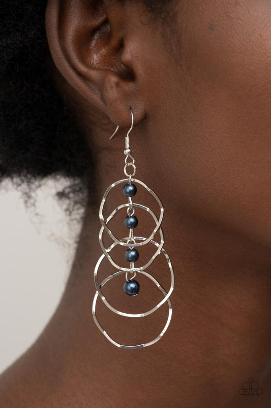 Pearl Palooza - Blue Earrings ✨ Paparazzi Accessories