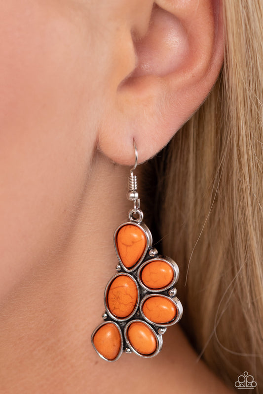 Havasu Hideaway - Orange Earrings ✨ Paparazzi Accessories