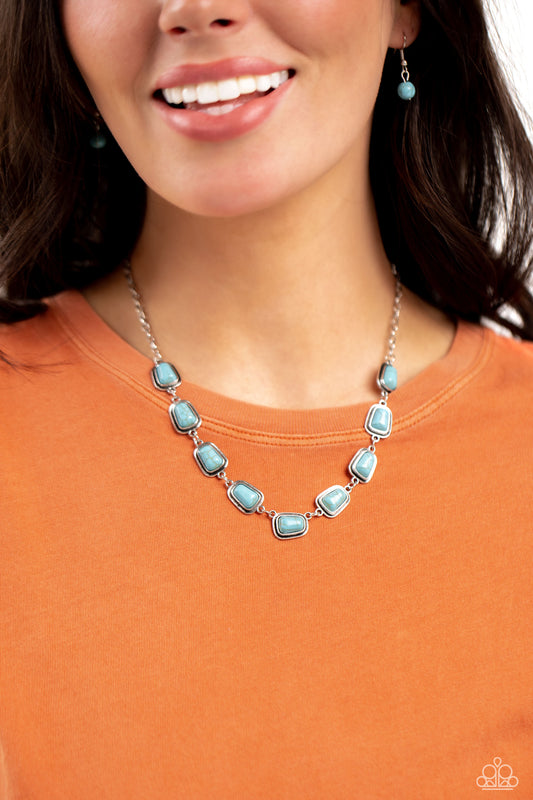 Southern Safari - Blue Necklace ✨ Paparazzi Accessories
