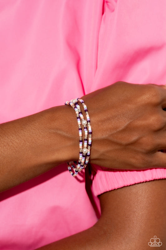 Colorblock Cache - Purple Bracelet ✨ Paparazzi Accessories
