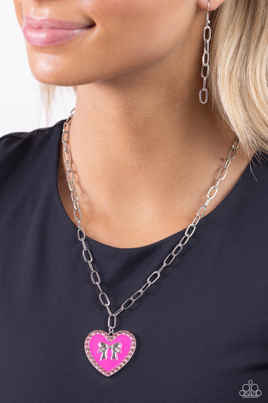 Romantic Gesture - Pink Necklace ✨ Paparazzi Accessories