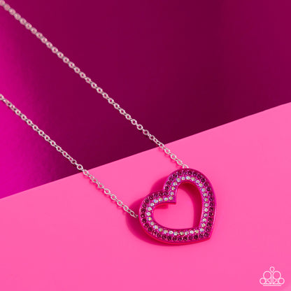 Hyper Heartland - Pink Necklace ✨ Paparazzi Accessories