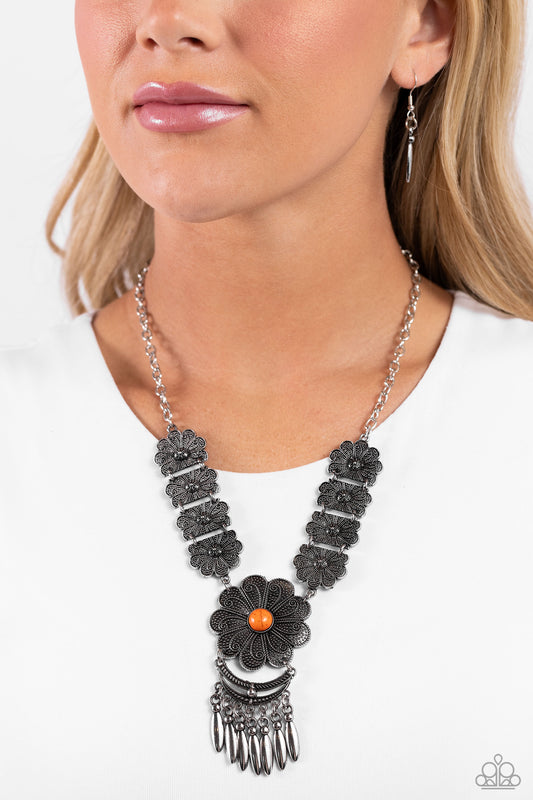 A La ROGUE - Orange Necklace ✨ Paparazzi Accessories