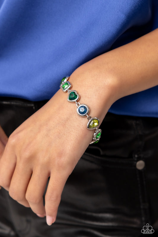 Actively Abstract - Green Bracelet ✨ Paparazzi Accessories