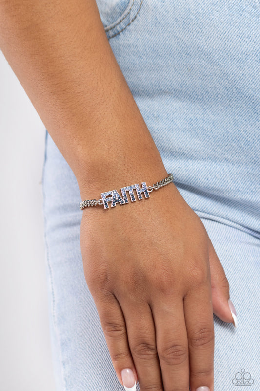 Faithful Finish - Blue Bracelet ✨ Paparazzi Accessories
