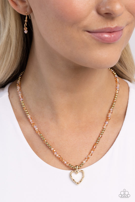 Flashy Fairy Tale - Orange Necklace ✨ Paparazzi Accessories