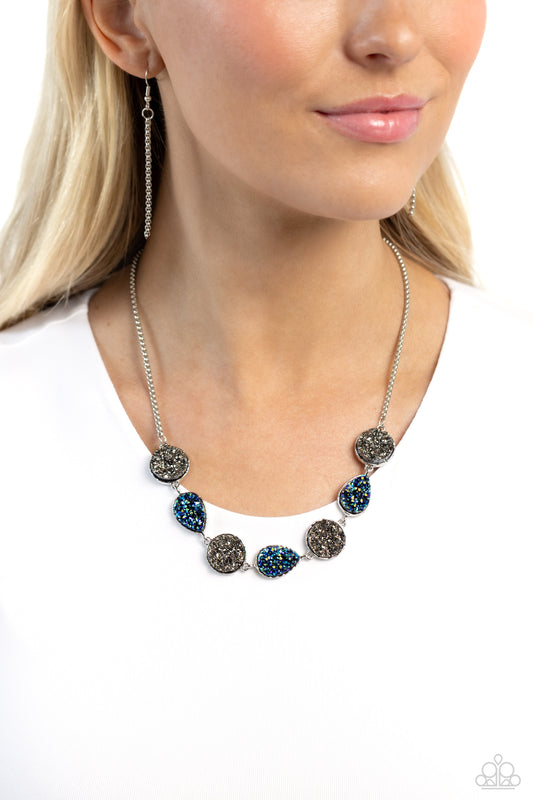 Druzy Demand - Silver Necklace ✨ Paparazzi Accessories