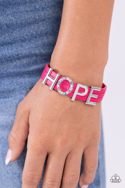 Hopeful Haute - Pink Bracelet ✨ Paparazzi Accessories