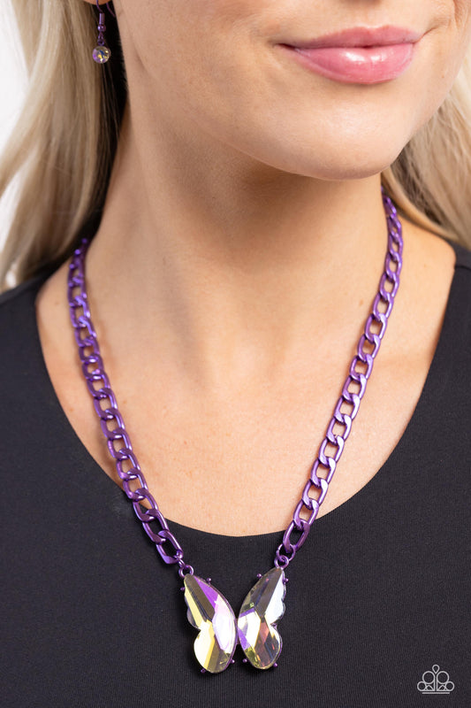 Fascinating Flyer - Purple Necklace ✨ Paparazzi Accessories