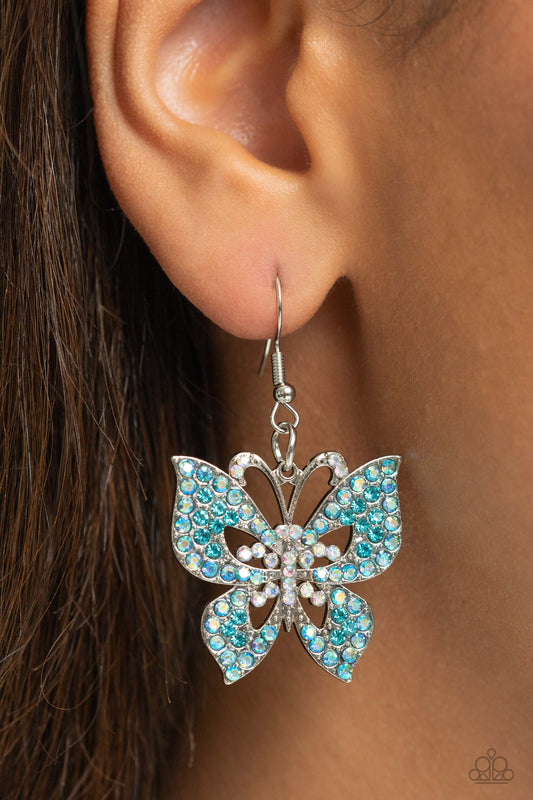 Bejeweled Breeze - Blue Earrings ✨ Paparazzi Accessories