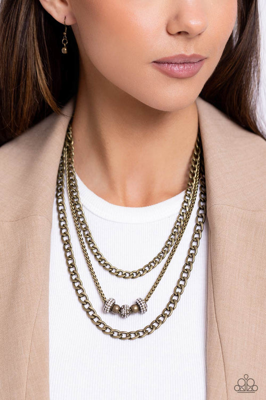 Layered Loyalty - Brass Necklace ✨ Paparazzi Accessories