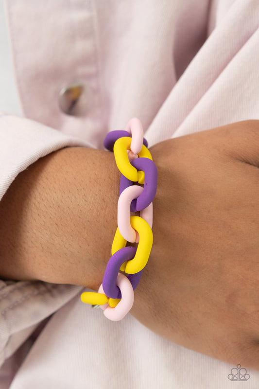 Go the Extra SMILE - Purple Bracelet ✨ Paparazzi Accessories
